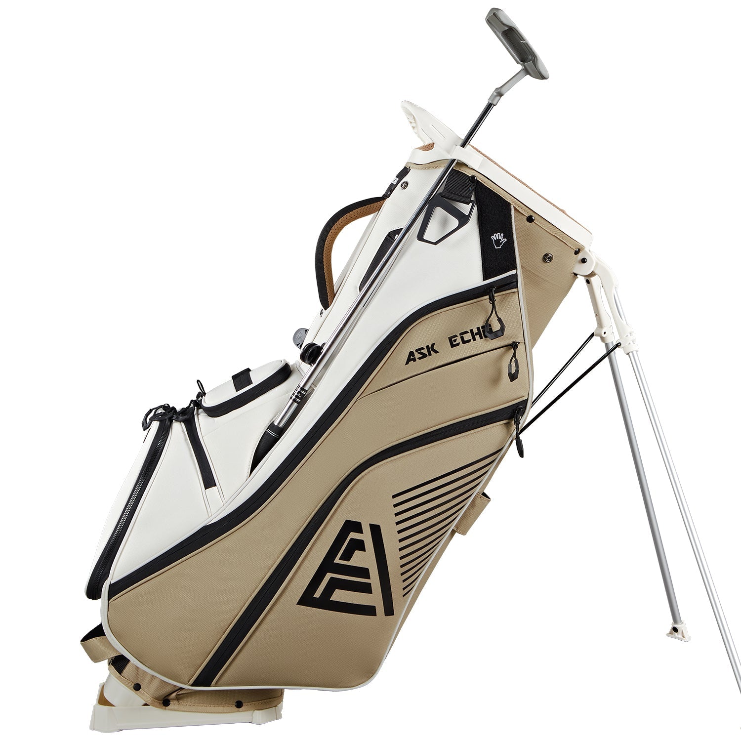 Ask Echo 2025 ST-14 Way Full Length Dividers Hybrid Stand Bag / Toasted Almond