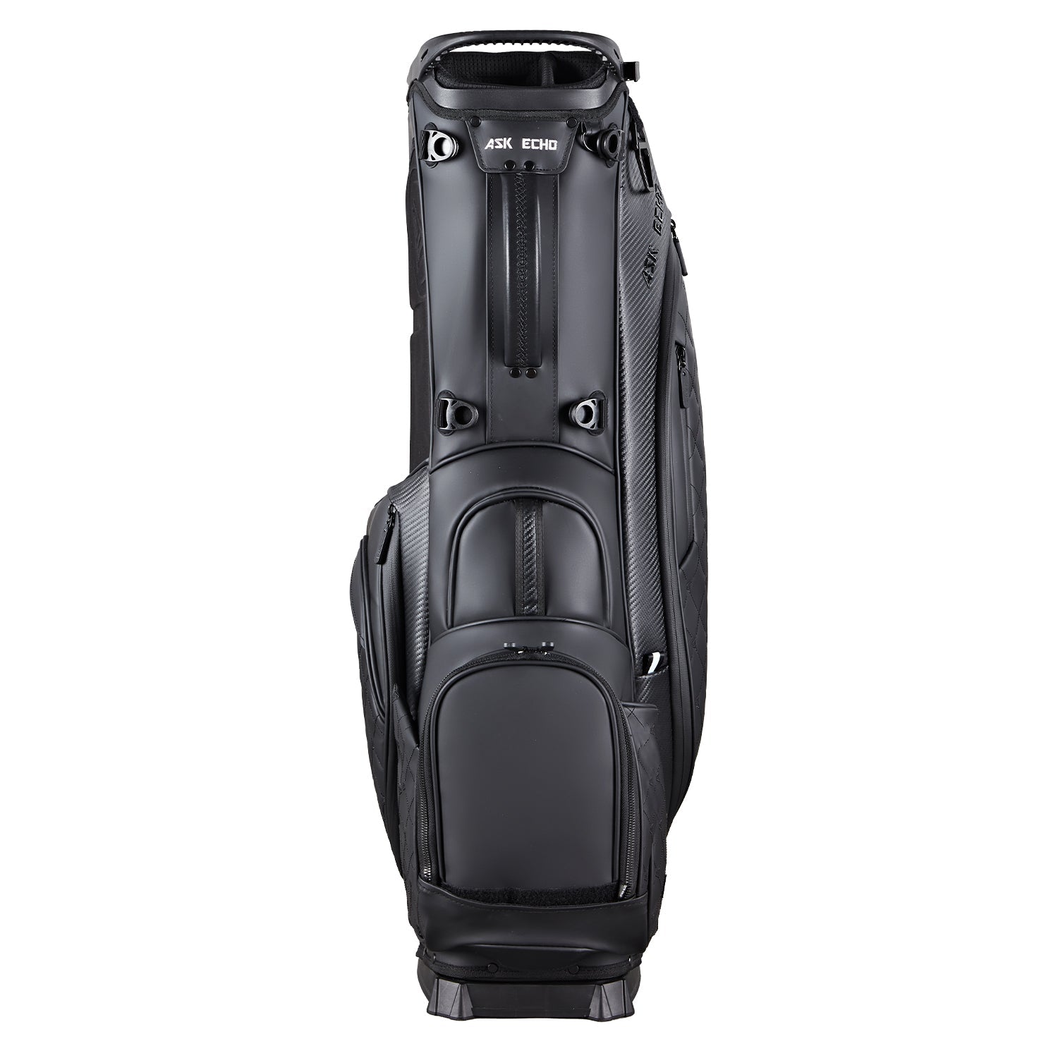 Ask Echo 2025 Prestige-14 Way Full Length Hybrid Leather Stand Bag / Black