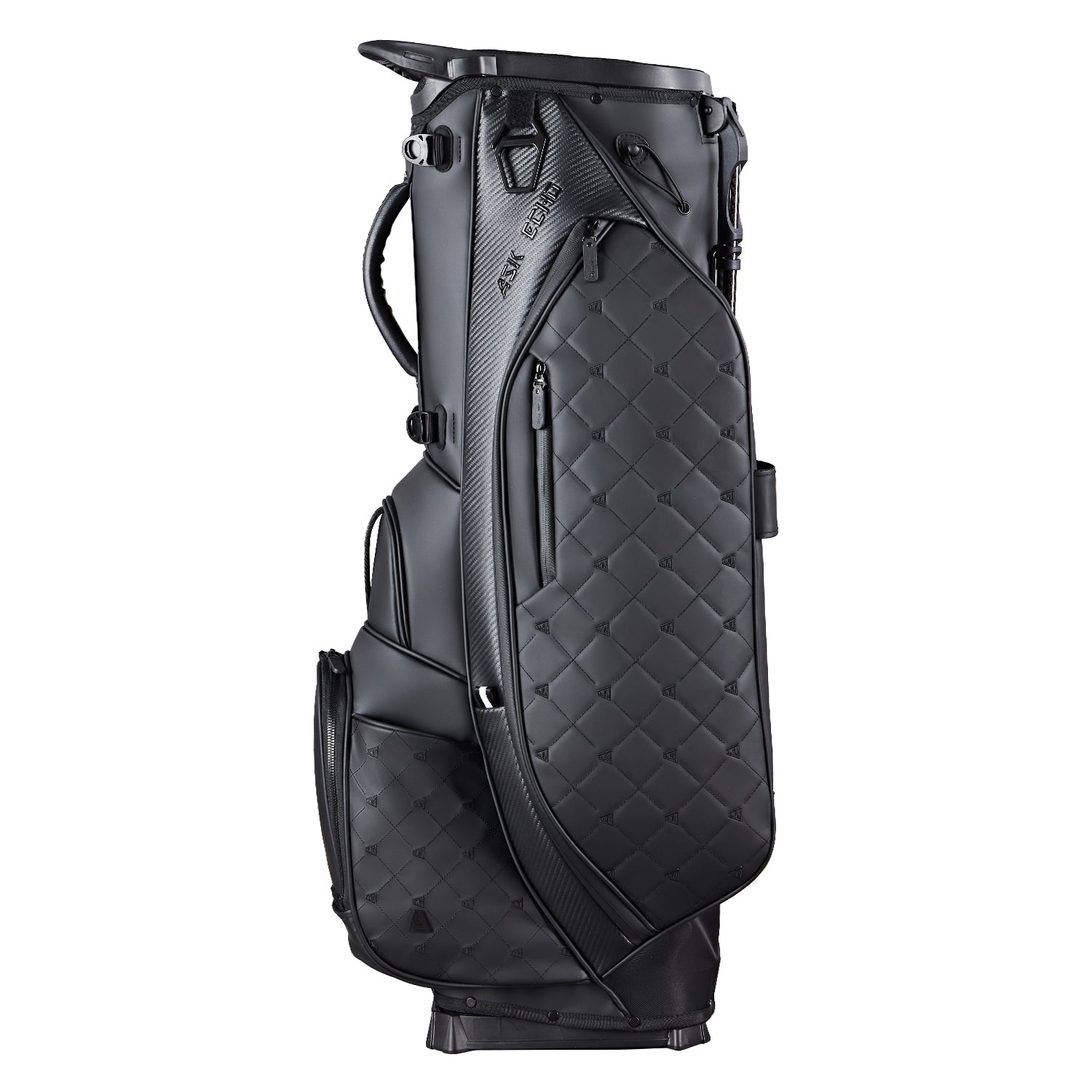 Ask Echo 2025 Prestige-14 Way Full Length Hybrid Leather Stand Bag / Black