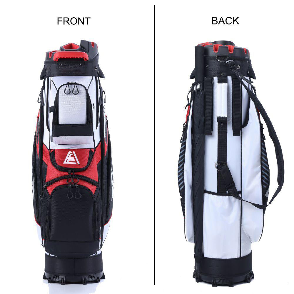 ASK ECHO T-LOCK 14 Way Organizer Dividers Golf Soundless Cart Bag / White