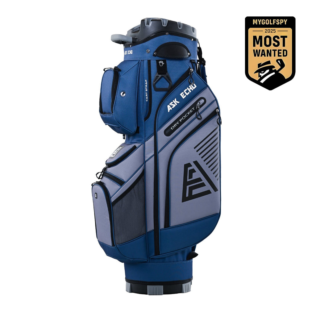 Ask Echo 2024 T-LOCK 14 Way Organizer Dividers Golf Soundless Cart Bag / NavyGrey