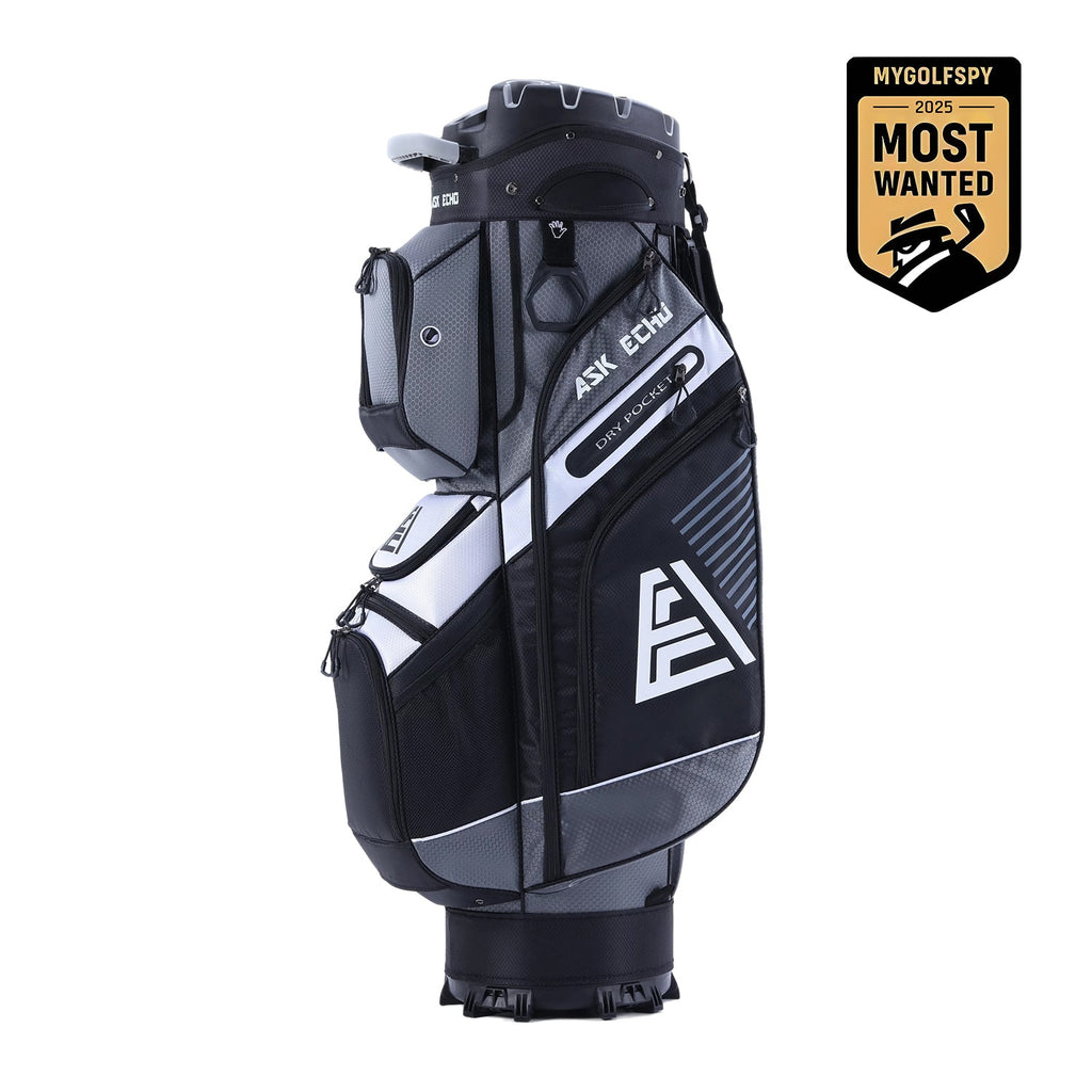 Ask Echo T-LOCK 2.0 14 Way Organizer Dividers Golf Soundless Cart Bag / Grey