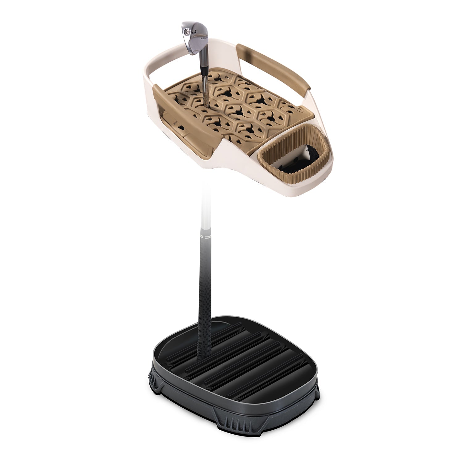 Ask Echo 2025 SLC-130LE Luxury 15 Way Full Length Dividers Golf Quiet Synthetic Leather Cart Bag / Toasted Almond